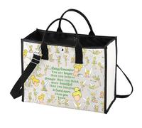 LEVLO Trousse de maquillage à fermeture éclair pour femme et fille Motif conte de fées Inscription You Are Braver Stronger Smarter Than You Think Always Tinker LT)