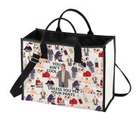 LEVLO Trousse de maquillage amusante Madison avec citation d'Adam Sandler - Cadeau « You Ain't Cool Unless You Pee Your Pants » - Pochette de maquillage à fermeture éclair pour femmes et filles - You
