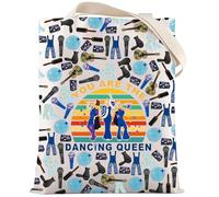 LEVLO Trousse de maquillage avec fermeture éclair « You Are The Dancing Queen » pour les fans de Mamma, Dancing Queen F T, Trousse de maquillage