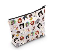 LEVLO Trousse de maquillage Kpop Monster pour fan de musique coréenne internationale Police Sac à cosmétiques Sing Dance Team Cadeau de groupe, Police internationale, Tous les jours