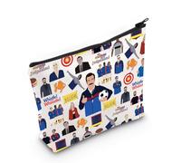 LEVLO Trousse de maquillage pour entraîneur de football avec fermeture éclair « You Are Braver Stronger Smarter Than You Think Believe », Believe Full