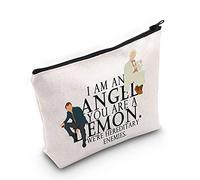 LEVLO Trousse de maquillage pour fans de démons et d'anges Cadeau de l'émission télévisée « I am an Angel You Are a Emon We're Hereditary Enemies » Pochette de maquillage à fermeture éclair Good