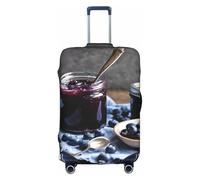 LEVNDIEJ Blueberry Jam 04 Housse de valise élastique pour bagages Idéal pour les voyages d'affaires, Blanc, Small