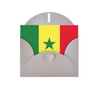 LEVNDIEJ Cartes d'anniversaire vierges avec drapeau du Sénégal - Cartes de vœux - Enveloppes pour toutes les occasions