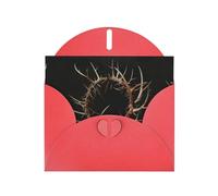 LEVNDIEJ Cartes d'anniversaire vierges avec impression couronne d'épines - Cartes de vœux - Cartes de remerciement - Enveloppes pour toutes les occasions