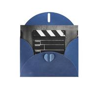 LEVNDIEJ Cartes d'anniversaire vierges avec impression noire classique pour toutes les occasions