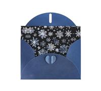 LEVNDIEJ Cartes d'anniversaire vierges avec motif bonhomme de neige, étoiles et flocons de neige, cartes de vœux, cartes de remerciement, enveloppes pour toutes les occasions