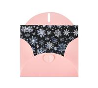 LEVNDIEJ Cartes d'anniversaire vierges avec motif bonhomme de neige, étoiles et flocons de neige, cartes de vœux, cartes de remerciement, enveloppes pour toutes les occasions