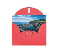 LEVNDIEJ Cartes d'anniversaire vierges imprimées de l'île de Jeju, cartes de vœux, cartes de remerciement, enveloppes pour toutes les occasions