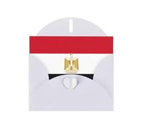 LEVNDIEJ Cartes d'anniversaire vierges imprimées drapeau égyptien cartes de vœux cartes de remerciements enveloppes pour toutes les occasions
