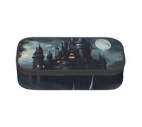 LEVNDIEJ Dark Fairy Tale Castle01 Trousse à crayons grande capacité avec impression pour le travail, les voyages