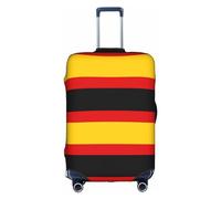 LEVNDIEJ Housse de valise élastique avec motif drapeau allemand, parfaite pour les voyages d'affaires, blanc, X-Large