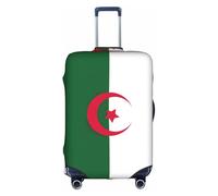 LEVNDIEJ Housse de valise élastique imprimée drapeau de l'Algérie parfaite pour les voyages d'affaires, blanc, Medium