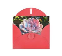 LEVNDIEJ Jolies cartes d'anniversaire vierges avec impression succulente, cartes de vœux, cartes de remerciement, enveloppes pour toutes les occasions