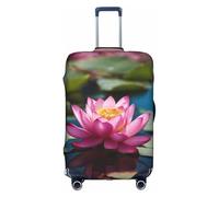 LEVNDIEJ Spirit Of The Lotus Housse de valise élastique pour bagage Idéal pour les voyages d'affaires, blanc, Medium