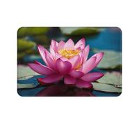 LEVNDIEJ Spirit of the Lotus Paillasson de bienvenue pour intérieur ou extérieur pour porte avant et arrière