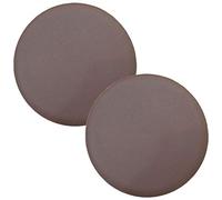 Levoberg 2 Pièces Housse de Tabouret Rond Bar en Cuir Artificiel avec Eponge Antidérapante 40cm Café foncé