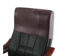 Levoberg Housse d'appui-tête de Chaise de Bureau en PU Extensible Couverture Appui-tête Fauteuil de Bureau Housse Protection pour Appui-tête de Chaise d'ordinateur Lavable 1 Pièce Rouge de vin