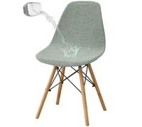 Levoberg Housse de Chaise Scandinave Imperméable Lot de 1 Housses de Chaise de Salle à Manger Extensibles Couverture Protection Chaises Scandinaves Lavable pour Cuisine Maison Hôtel Vert