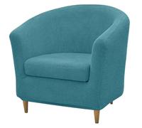 Levoberg Housse de Fauteuil Cabriolet 2 Pièce Housse de Fauteuil Tullsta Extensible Couverture Canapé 1 Place Housse Chaise de Baignoire avec Housse de Coussin Lavable pour Salon Hôtel Bleu Turquoise