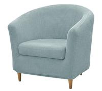 Levoberg Housse de Fauteuil Cabriolet 2 Pièce Housse de Fauteuil Tullsta Extensible Couverture Canapé 1 Place Housse Chaise de Baignoire avec Housse de Coussin Lavable pour Salon Hôtel Vert Clair