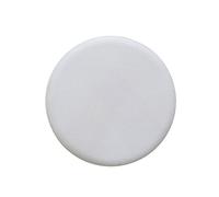 Levoberg Housse de Tabouret Rond Bar en Cuir Artificiel avec Eponge Antidérapante 35cm Blanc