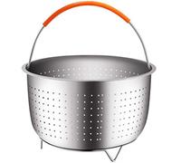 Levoberg Panier à Vapeur en 304 Acier INOX Panier Multifonction Accessoire Autocuiseur Légume Riz 8 Quart