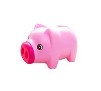 Levoberg Tirelire Forme Cochon Charmant Incassable Cadeau Enfants 19 * 10 * 11cm Rouge