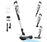LEVOIT Aspirateur Balai sans Fil Anti-Enchevêtrement Léger, 5 Couches Filtre à 99,9%, jusqu'à 50 Mins, Lumière LED, Accessoires 4 en 1 pour Poils d'animaux, Sols Durs, Voitures, Vacuum Cleaner