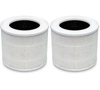 LEVOIT Filtre de rechange pour purificateur d'air HEPA 3 en 1, charbon actif à haute efficacité, noyau mini-RF blanc (Lot de 2)