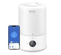 LEVOIT Humidificateur d'air bébé Intelligent Top-Fill 3L, Avec Alexa et APP, à Ultrasons à Brume Froide et Diffuseur, 28dB Mode Auto Silencieux, Minuterie, Sans BPA Dual 200S