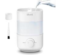 LEVOIT Humidificateur d'air bébé Top-Fill, 2.5 L Jusqu'à 25H Durable, 23 dB Silencieux, Arrêt Auto, Buse à 360°, Mini Conception avec Bouton facile à utiliser sans BPA pour Chambre