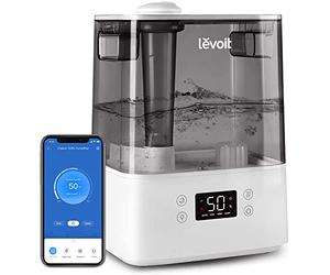LEVOIT Humidificateur Maison 3L Rempli de dessus, Ultrasonique avec Brume Froide pour Plantes pour Bébé avec Aromathérapie | Compatible Alexa | Silencieux et Facile à Nettoyer, Pas de BPA, Dual 200S