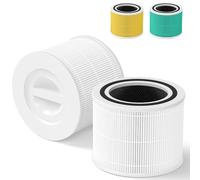 LEVOIT Lot de 2 filtres de rechange HEPA pour purificateur d'air Core 300 et 300S Vortex 3 en 1 de qualité H13, comparé au Core 300-RF (blanc)