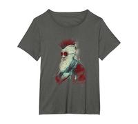 L'évolution de Charles Darwin T-Shirt, Femme Grandes Tailles, Asphalte, 5X