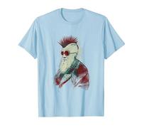 L'évolution de Charles Darwin T-Shirt, Homme, Bleu Céleste, S