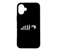 L'évolution de l'humanité en matière de Saut en Hauteur/Design athlétique Amusant Coque pour iPhone 16 Plus