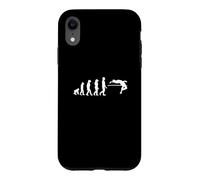 L'évolution de l'humanité en matière de Saut en Hauteur/Design athlétique Amusant Coque pour iPhone XR