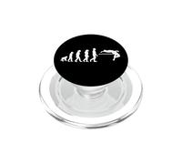 L'évolution de l'humanité en matière de Saut en Hauteur/Design athlétique Amusant PopSockets PopGrip pour MagSafe