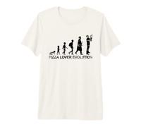 L'évolution d'un Amateur de Pizzas T-Shirt Haut de Gamme