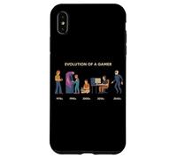 L'évolution d'une Console rétro Funny Meme pour Un Joueur vers Le Jeu VR Coque pour iPhone XS Max