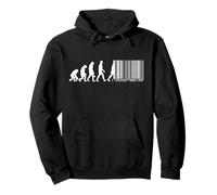 L'évolution Humaine Devient Un Code-Barres Sweat à Capuche