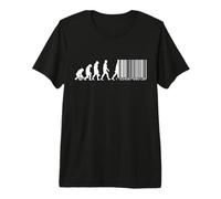 L'évolution Humaine Devient Un Code-Barres T-Shirt Haut de Gamme