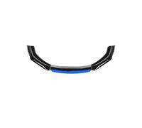 Lèvre Avant Kit Universel Lèvre Pare-Choc Avant Voiture 5 Pièces Becquet Séparateur Canard Diffuseur Couvercle Fiber Carbone Lèvres Pare-Chocs avants(Black Blue Head)