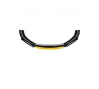 Lèvre Avant Kit Universel Lèvre Pare-Choc Avant Voiture 5 Pièces Becquet Séparateur Canard Diffuseur Couvercle Fiber Carbone Lèvres Pare-Chocs avants(Black Yellow Head)
