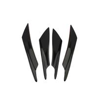 Lèvre Avant pour Mitsubishi Lancer Evo X Voiture Pare-Chocs Aileron Séparateur Canard Diffuseur Valence Spoiler Lèvre Protecteur Déflecteur De Lèvres Avants(Black)