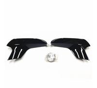 Lèvre Couvercle Séparateur Latéral Pare-Chocs Avant, pour BMW F90 pour M5 2018 - 2022, Becquet Ventilation Phare Antibrouillard, Cadre De Lampe Canard Spoiler Avant Voiture Lèvre(Noir Brillant)