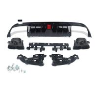 Lèvre de diffuseur arrière avec embouts d'échappement - Accessoires automobiles - Pour Mercedes W205 C300/C63/C43 AMG (2015-2018)