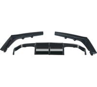 Lèvre de diffuseur arrière, style PSM, finition noire brillante, noir brillant