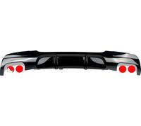 Lèvre de diffuseur de pare-chocs arrière, pour BMW Série 3 E90 E91, M Sport fit, noir brillant, double face B